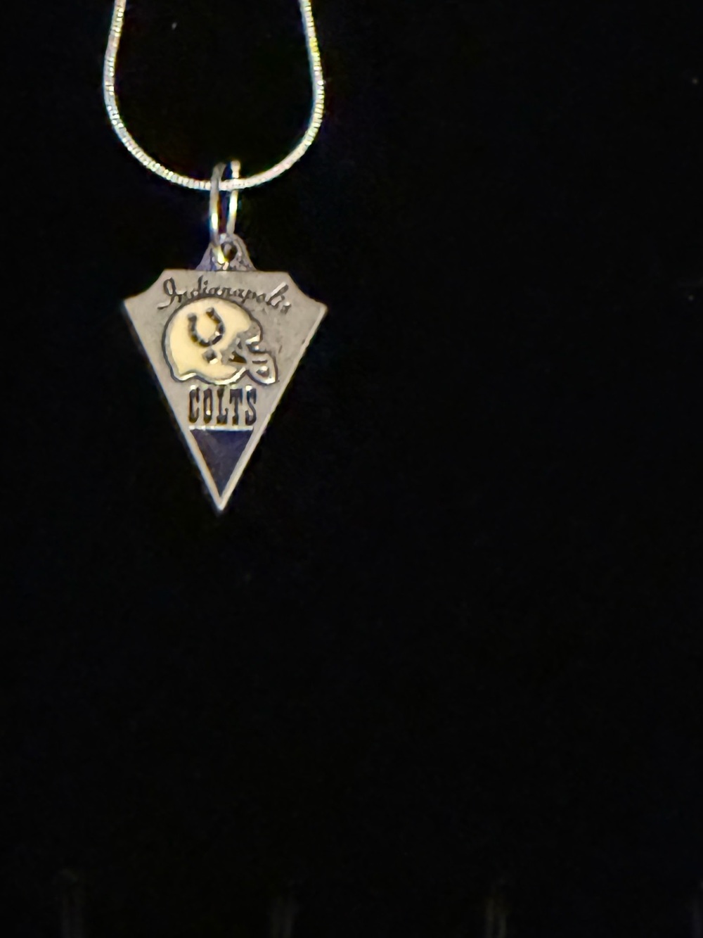 Silver & Blue Pendant Necklace